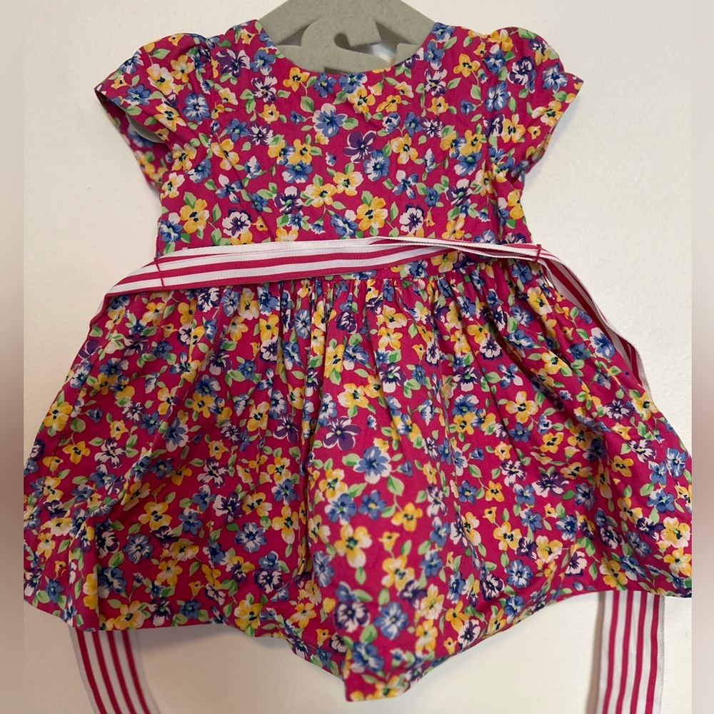 Ralph Lauren Vibrant Pink Floral Dress